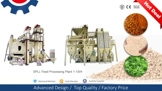 Best Complete Industrial Large Scale Animal Livestock Cattle Chicken Poultry Feed Pellet Machine for Milling Processing Making Alfalfa Grass Stalk Straw Fodder